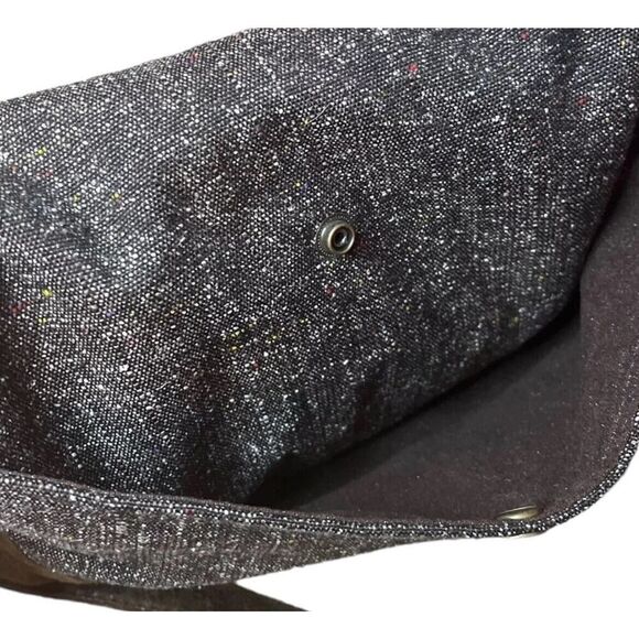 Cheri Demeter Handmade Messenger Bag Purse Folding Full Zip Adjustable - Picture 4 of 7